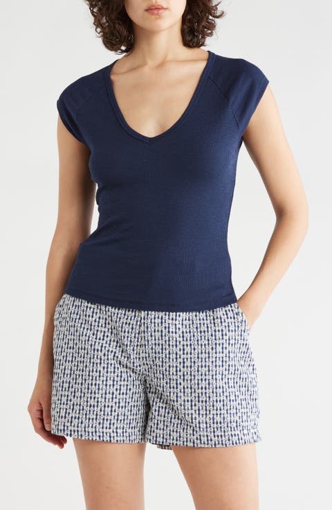 Raglan Sleeve V-Neck Top