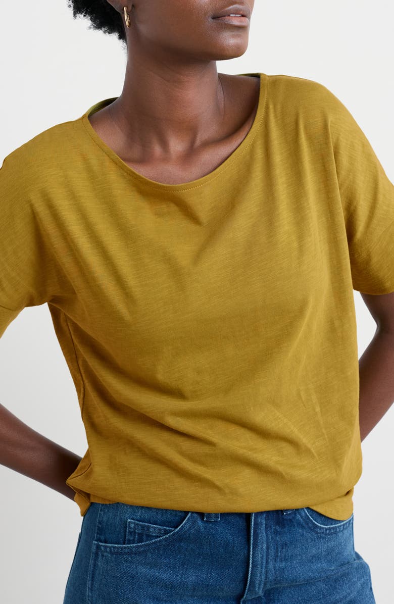 Seasalt Cornwall Bryher View Organic Cotton T-Shirt, Main, color, Pear