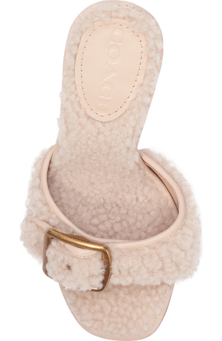 COACH Genuine Shearling Sandal, Alternate, color,