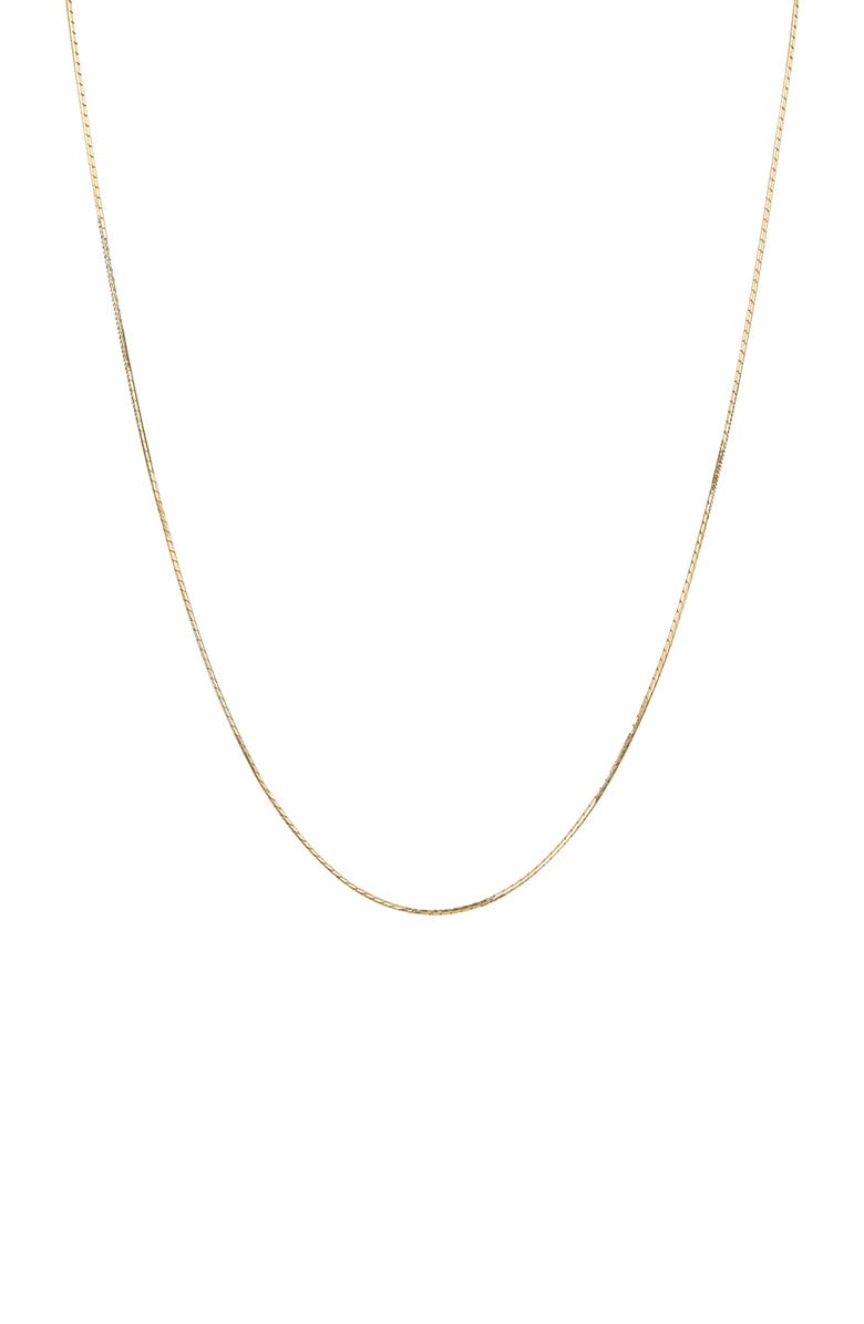 Bearfruit Jewelry Sterling Silver 18k Gold Plated Leena Necklace, Effortless Elegance, Holiday Gift Idea, Alternate, color, Gold
