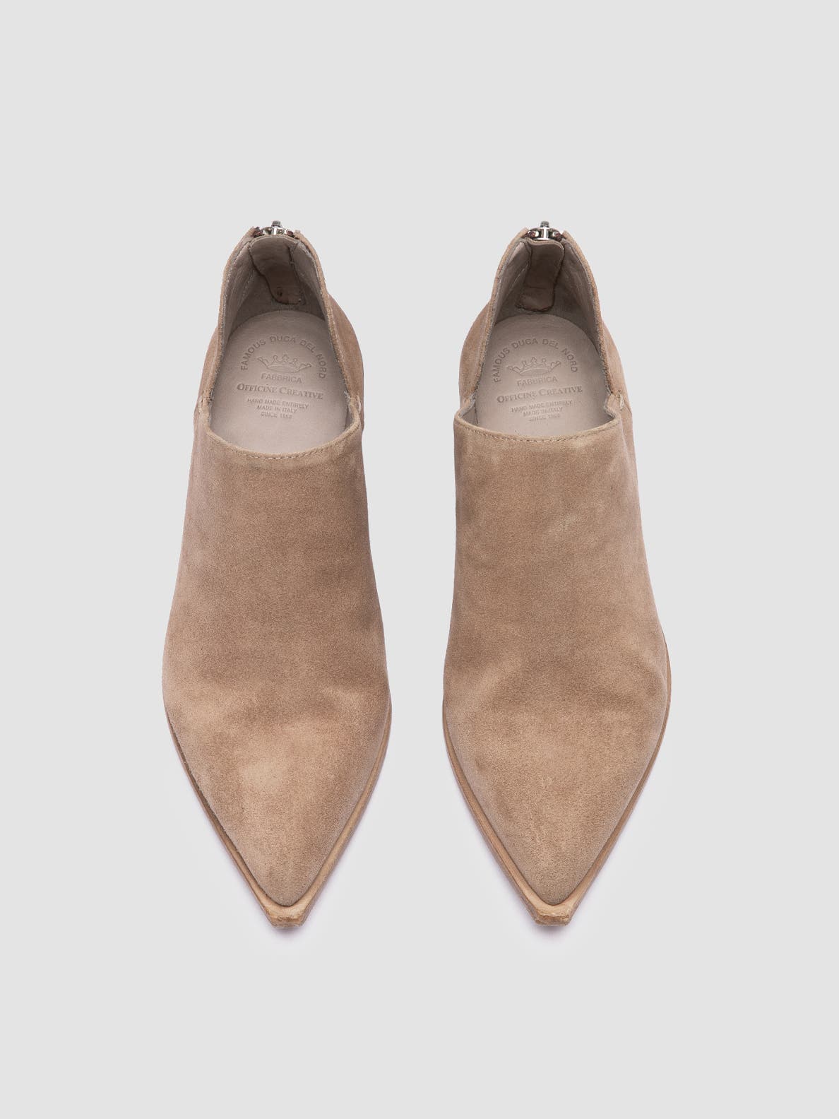 Officine Creative Noelie DD 106 Suede Ankle Boots, Alternate, color, Taupe