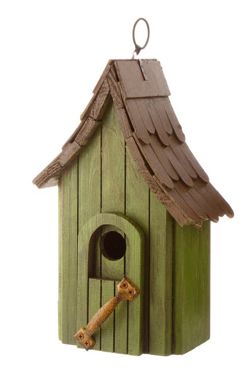 Rustic Garden Distressed Solid Wood Decorative Bird House