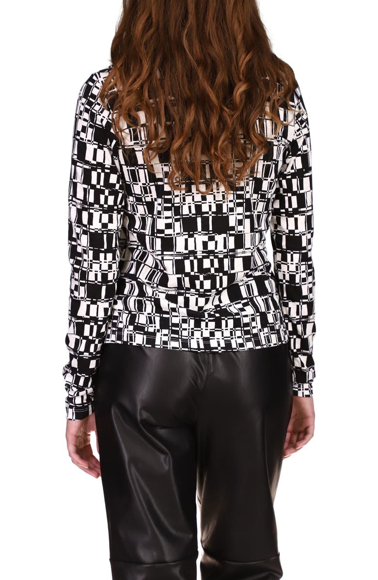 Sanctuary Leopard Print Mock Neck Top, Alternate, color, 