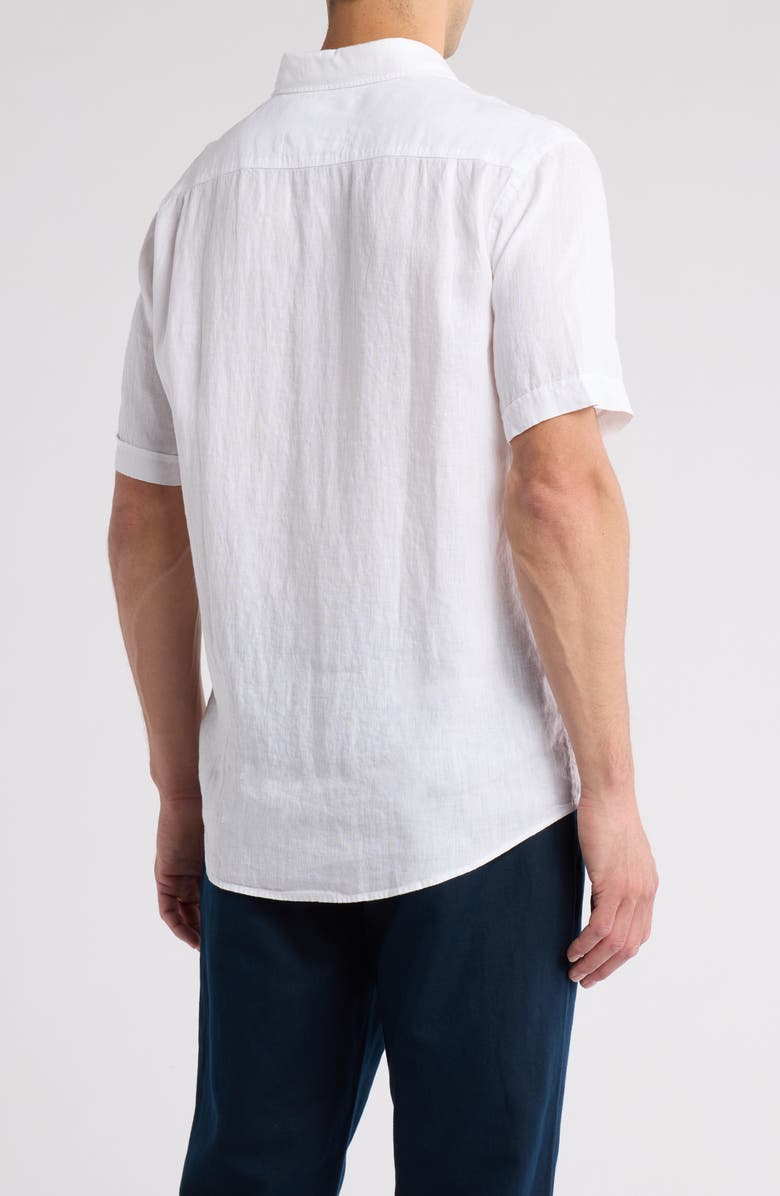 Rodd & Gunn Waiheke Original Fit Short Sleeve Linen Button-Up Shirt, Alternate, color, 