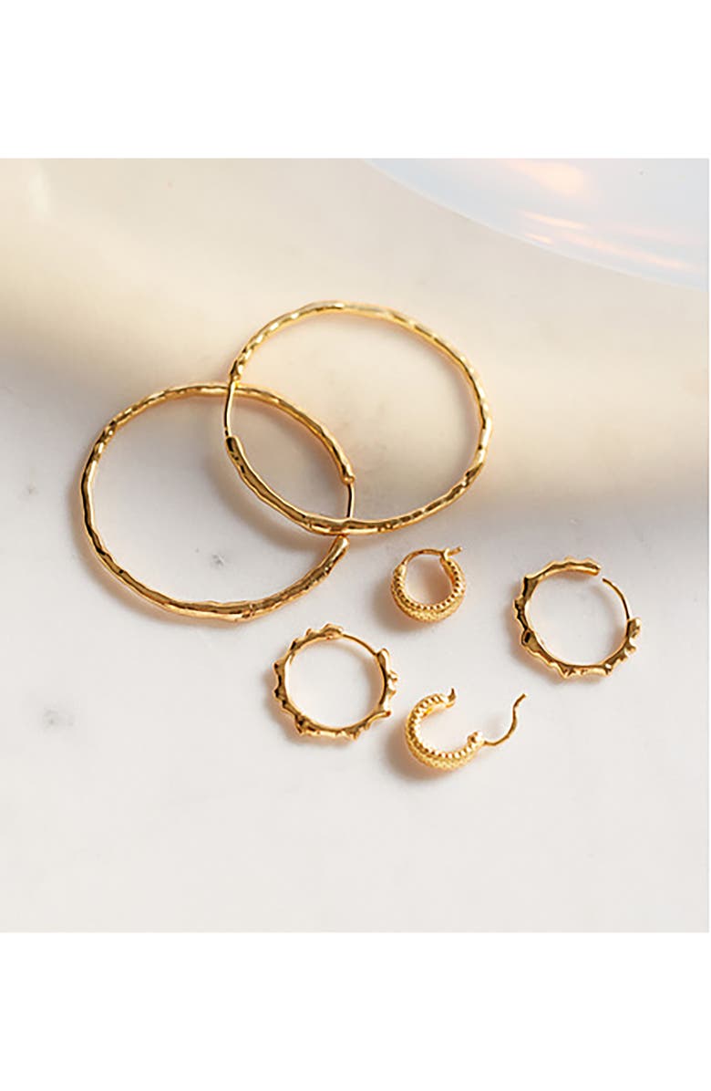 Monica Vinader Siren Muse Small Hoop Earrings, Alternate, color, Yellow Gold