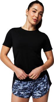 Fabletics Women's Feather Tech+ Short-Sleeve Top