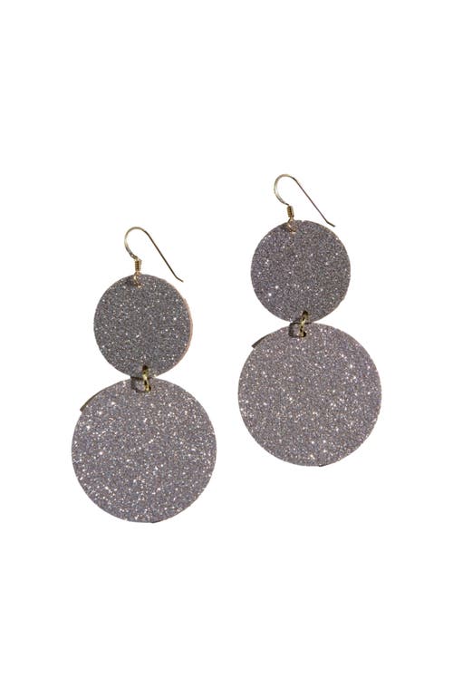 Nickel & Suede Devon Earrings in Champagne Sparkle  product