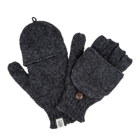 Hand Loom Bryant Fingerless Gloves w/ Flap