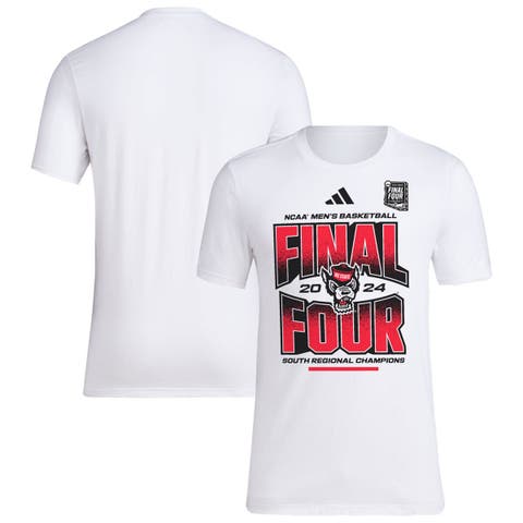 Unisex adidas  White NC State Wolfpack 2024 NCAA Men's Basketball Tournament March Madness Final Four Locker Room T-Shirt