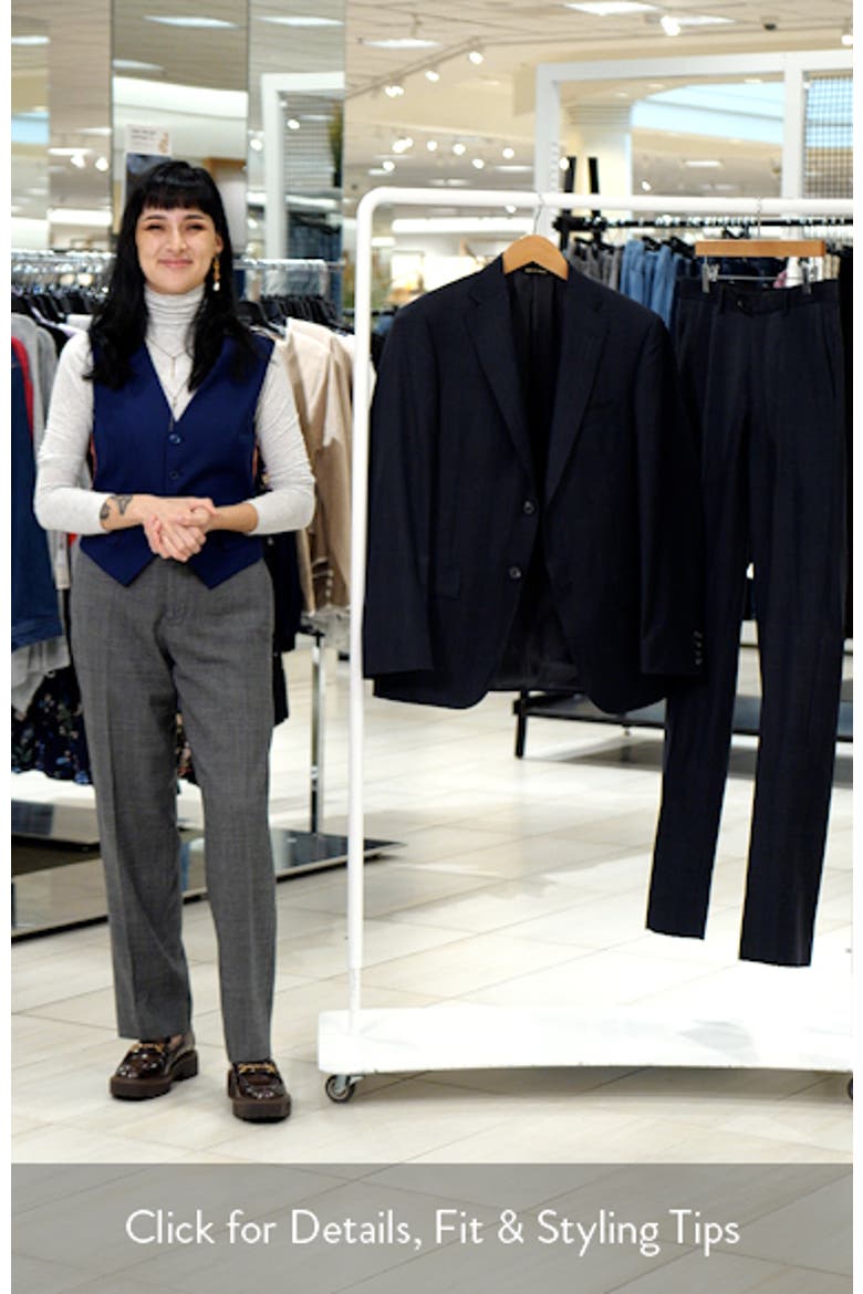 Milano Regular Fit Charcoal Grey Plaid Super 130s Wool Twill Suit video
