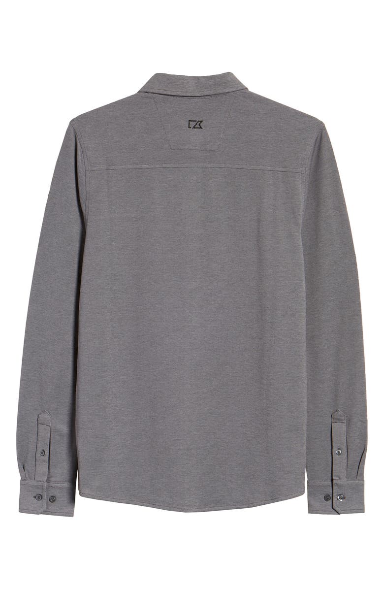 Cutter & Buck Reach Button-Down Piqué Knit Shirt, Alternate, color, 