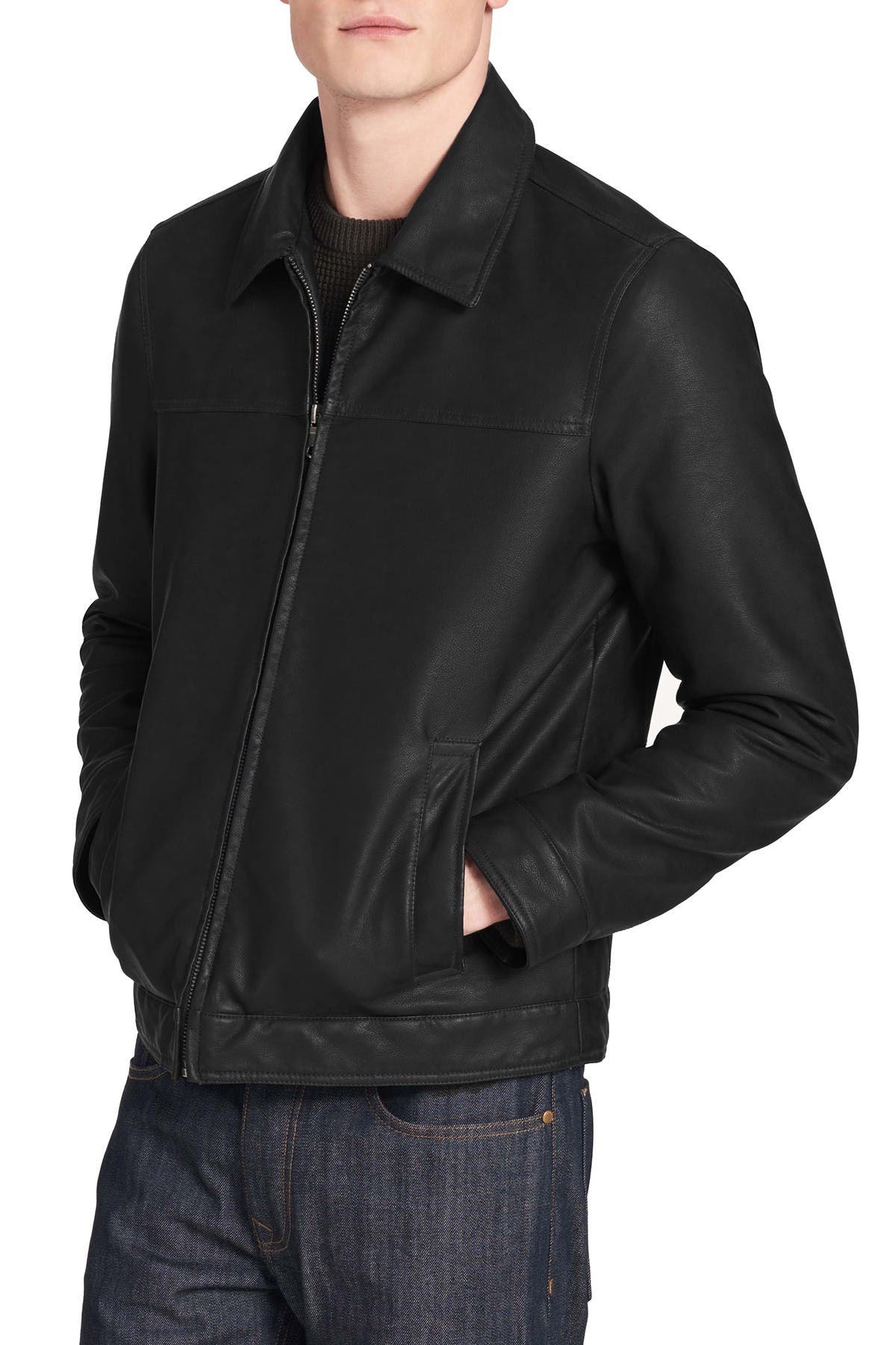 Dockers® James Faux Leather Open-Bottom Jacket (Men) | Nordstromrack