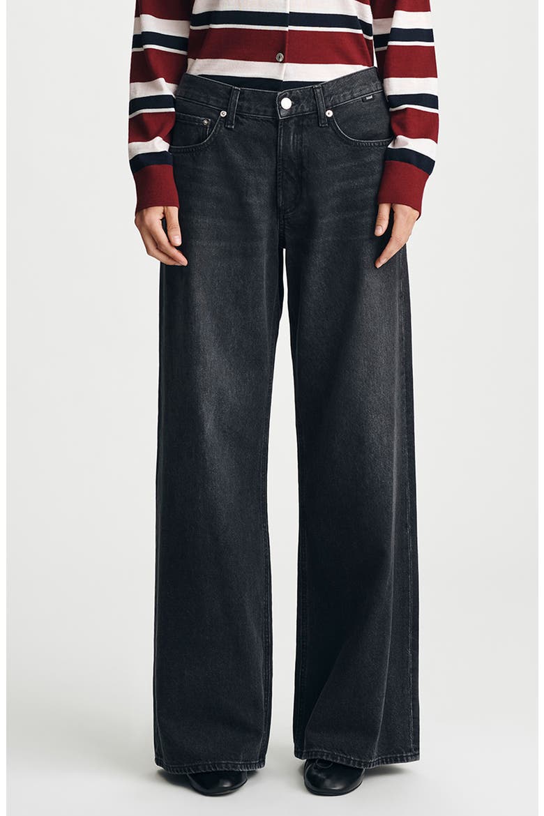 Sandy Low Rise Wide Leg Jeans, Main, color, SMOKE CLASSIC DENIM