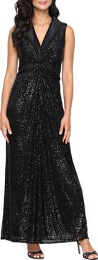 Alex Evenings Sleeveless Sequin Embellished Evening Gown