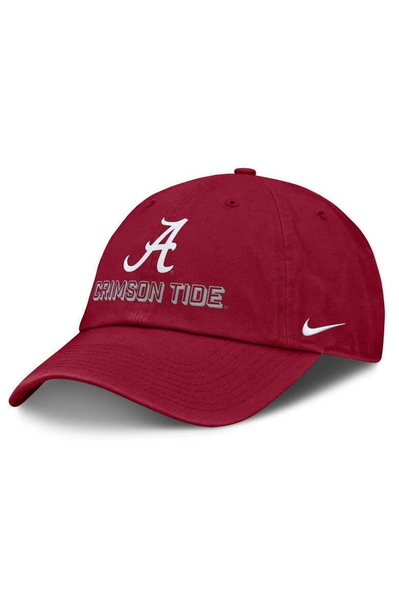 Nike Men's Nike Crimson Alabama Crimson Tide 2025 On-Field Club Adjustable Hat, Main, color, 
