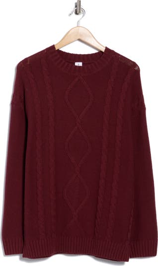 Oversize Cable Stitch Sweater
