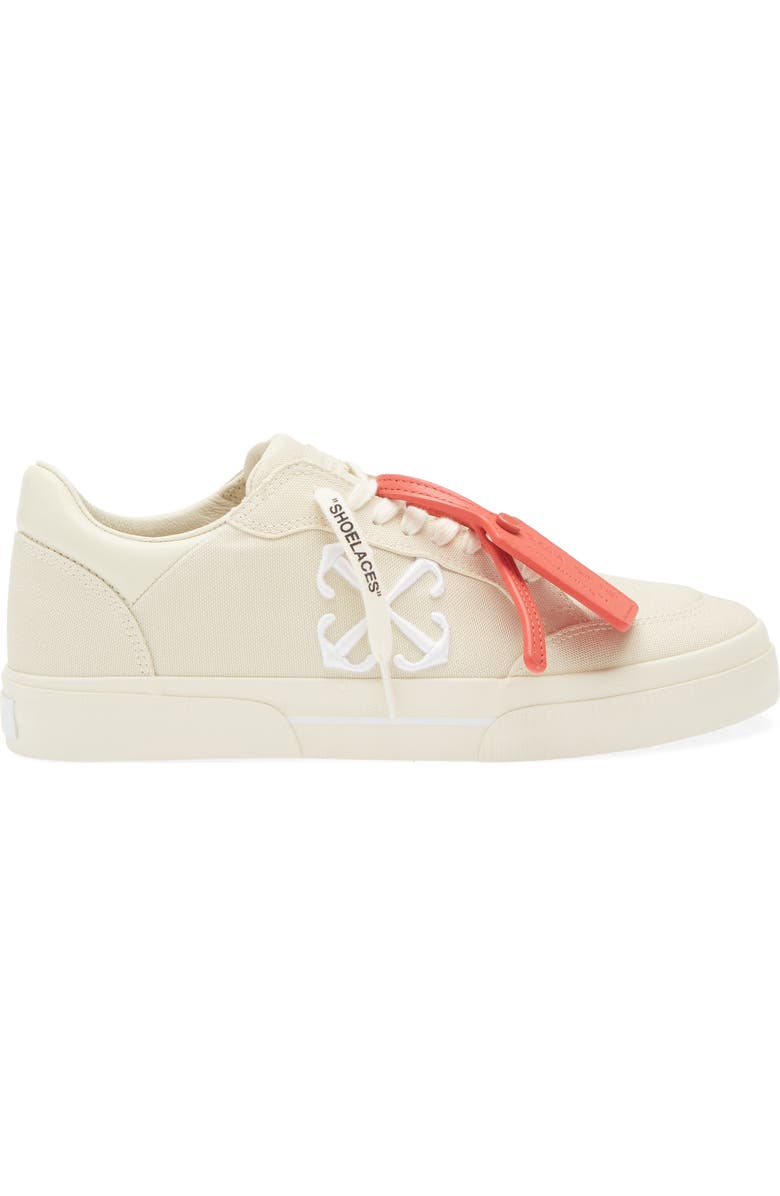 Off-White Low Vulcanized Sneaker, Alternate, color, Angora White