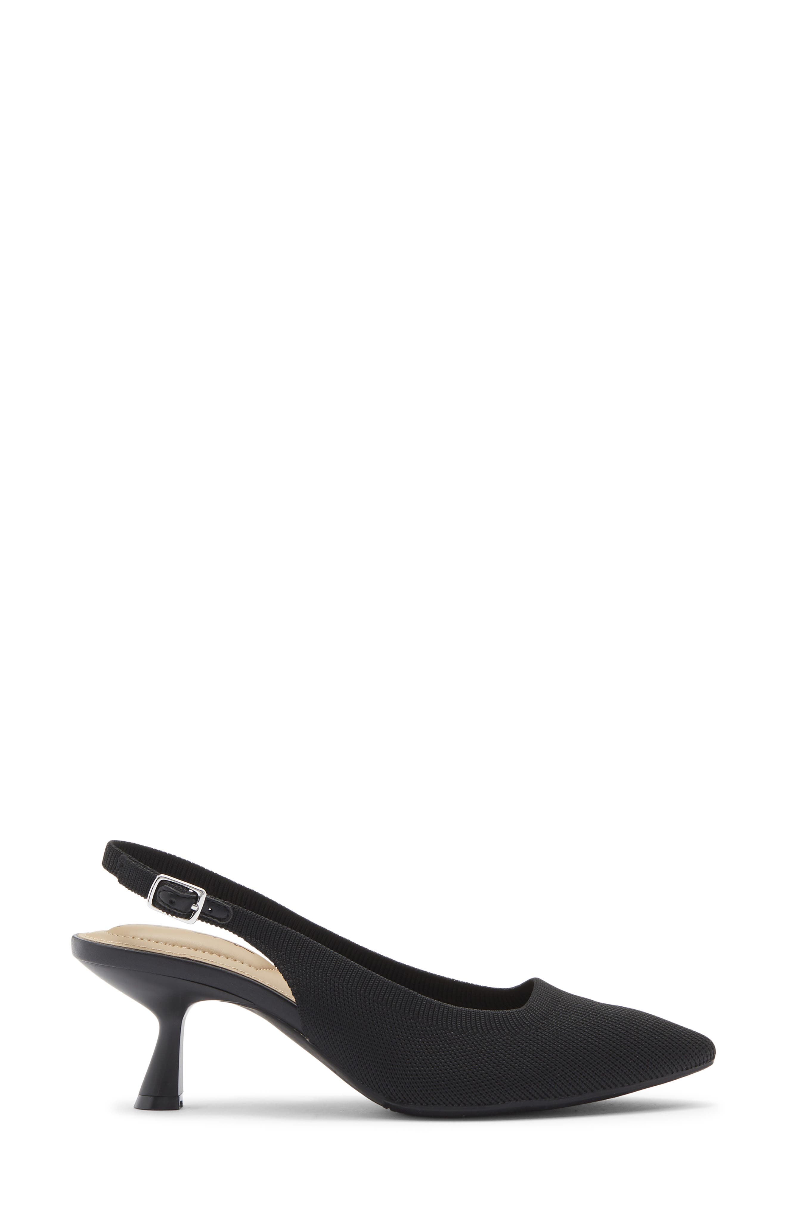 Me Too Zani Kitten Heel Slingback Pump, Alternate, color, Black