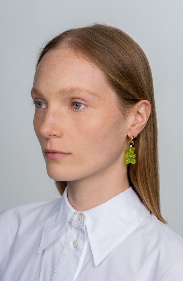 Éliou Jujuba Single Gummy Bear Huggie Hoop Earring, Alternate, color, 