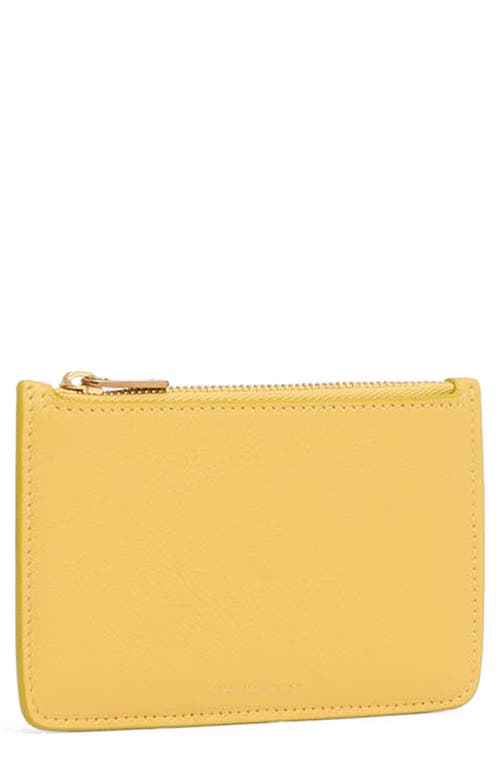 Shop Mansur Gavriel Leather Zip Card Holder