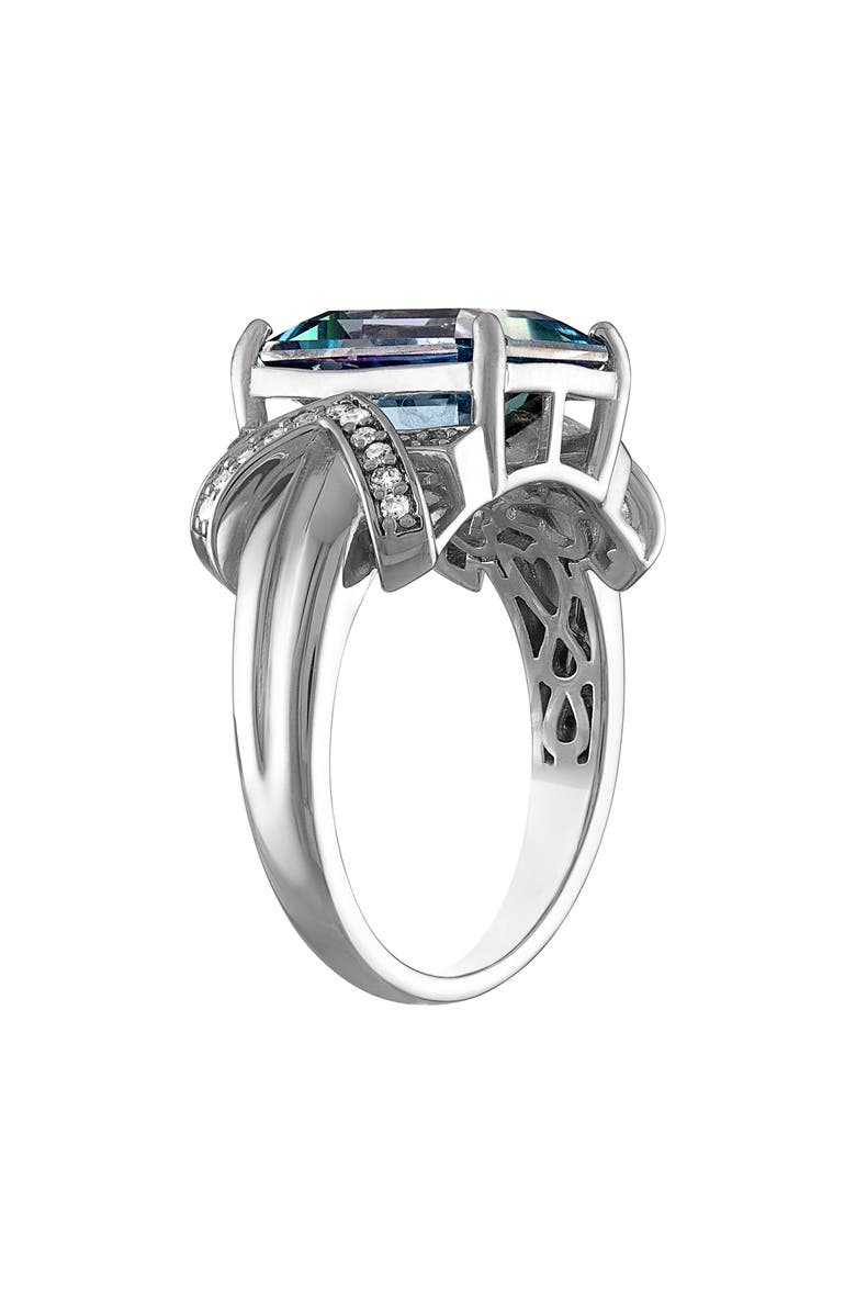 FZN Sterling Silver Mystic Topaz & Diamond Ring, Alternate, color, 