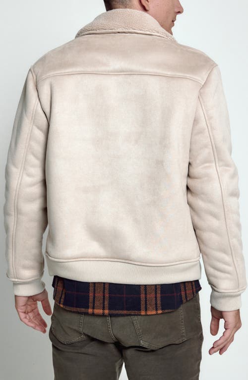 7 Diamonds Evolution Faux Suede & High-pile Fleece Jacket In Blue