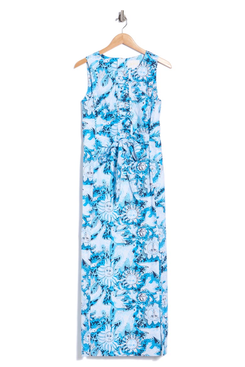 Clarajane Stretch Maxi Dress, Main, color, BLUE