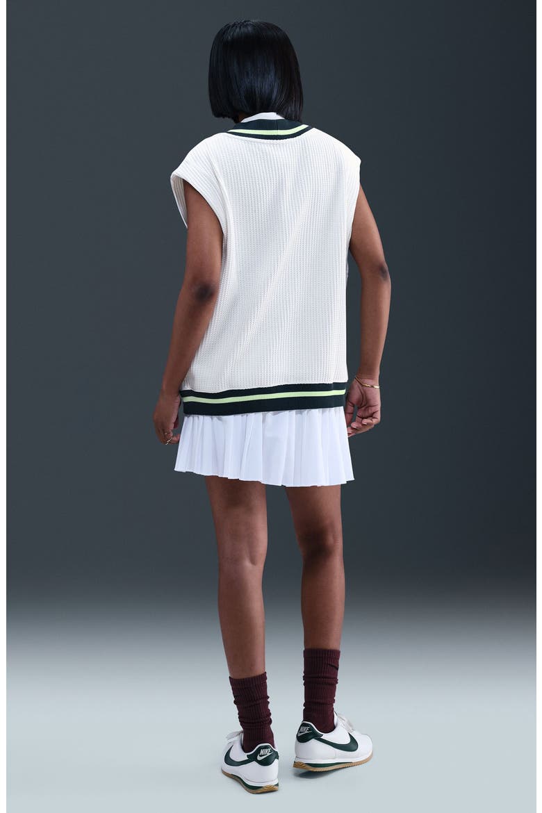 Oversize Waffle Vest, Alternate, color, SAIL/ SAIL