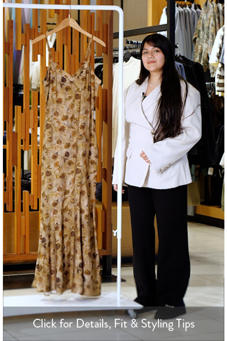 Fia Floral Print Chiffon Maxi Dress video