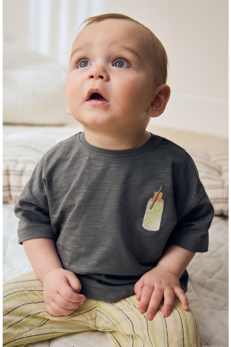Graphic T-Shirt & Pants Set, Alternate, color, GREY