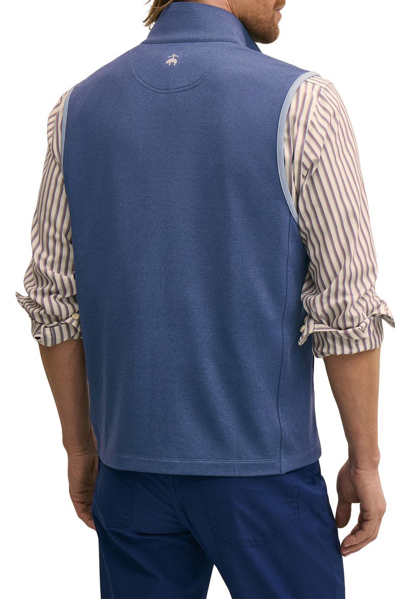 Performance Knit Full Zip Vest, Alternate, color, CHAMBRAY BLUE HEATHER