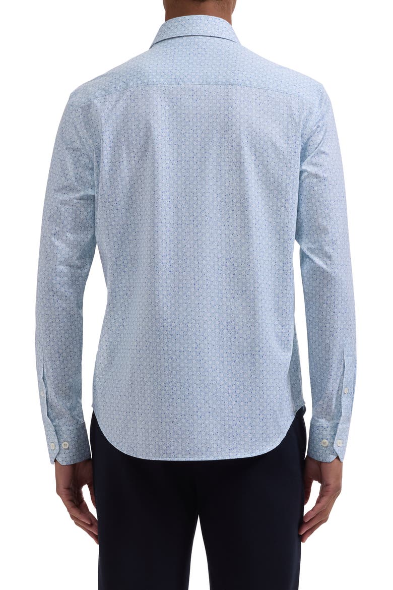 James OoohCotton® Floral Button-Up Shirt, Alternate, color, SEAFOAM