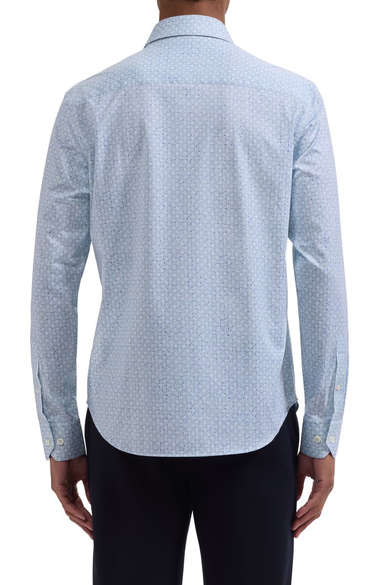 Bugatchi James OoohCotton<sup>®</sup> Floral Button-Up Shirt, Alternate, color, Seafoam
