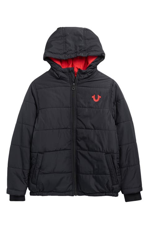 Kids' Hooded Puffer Jacket (Big Kid)