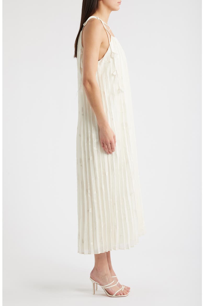 Sadie Floral Embroidery Midi Dress, Alternate, color, IVORY
