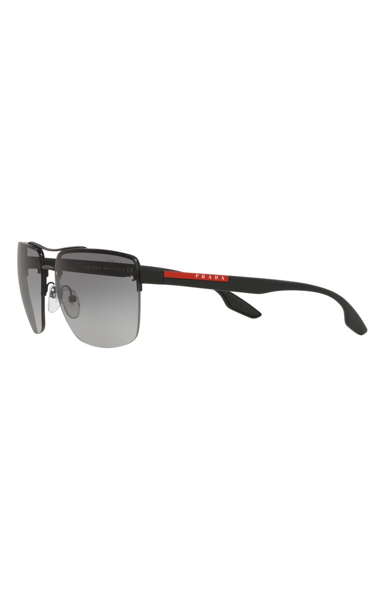 PRADA SPORT 62mm Gradient Oversize Square Sunglasses, Alternate, color, 