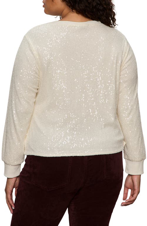 Sanctuary Sparkle Together Sequin Top In White