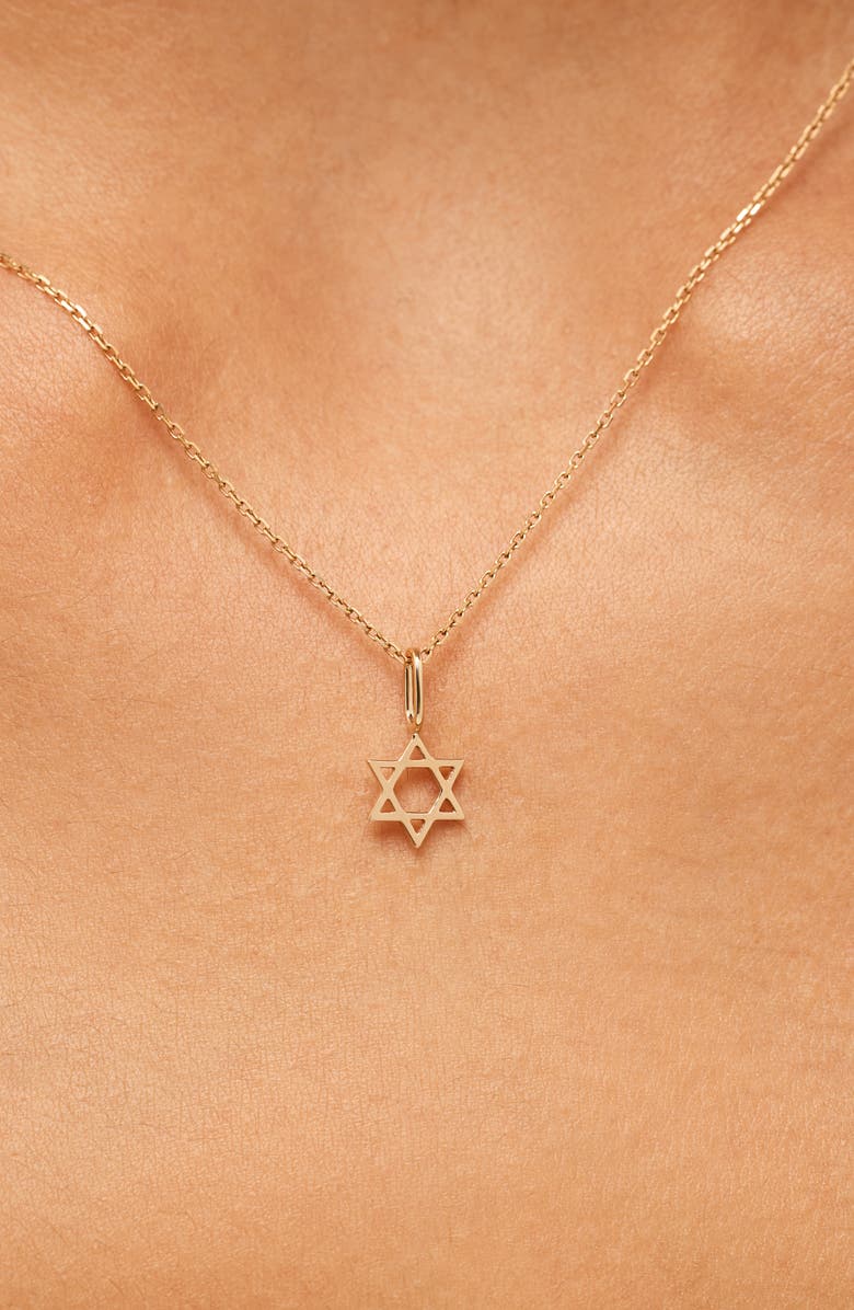 Ana Luisa Solid Yellow Gold - Star of David Necklace, Alternate, color, Gold