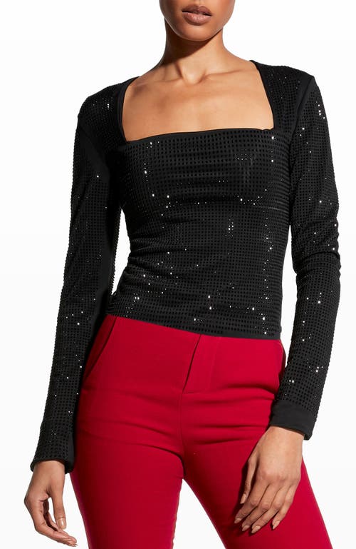 As By Df Majesty Studded Long-sleeve Top In Black