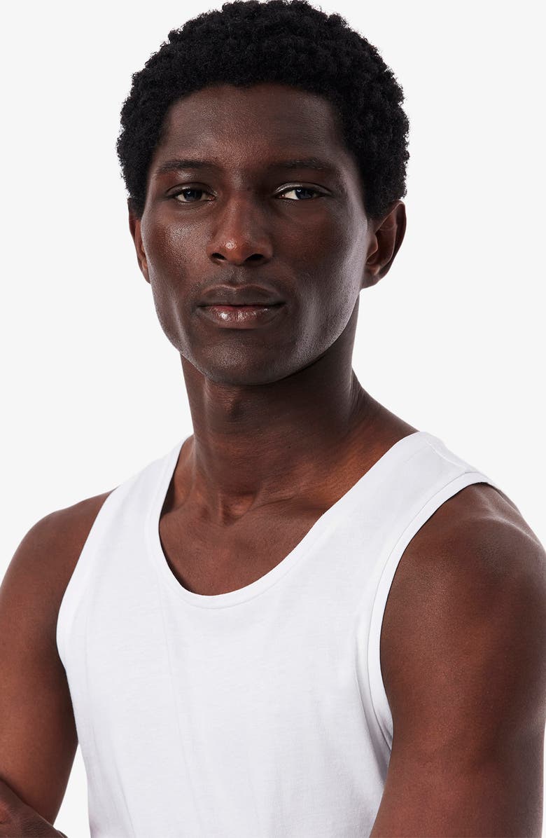 Lacoste 3-Pack Cotton Tanks, Alternate, color, White