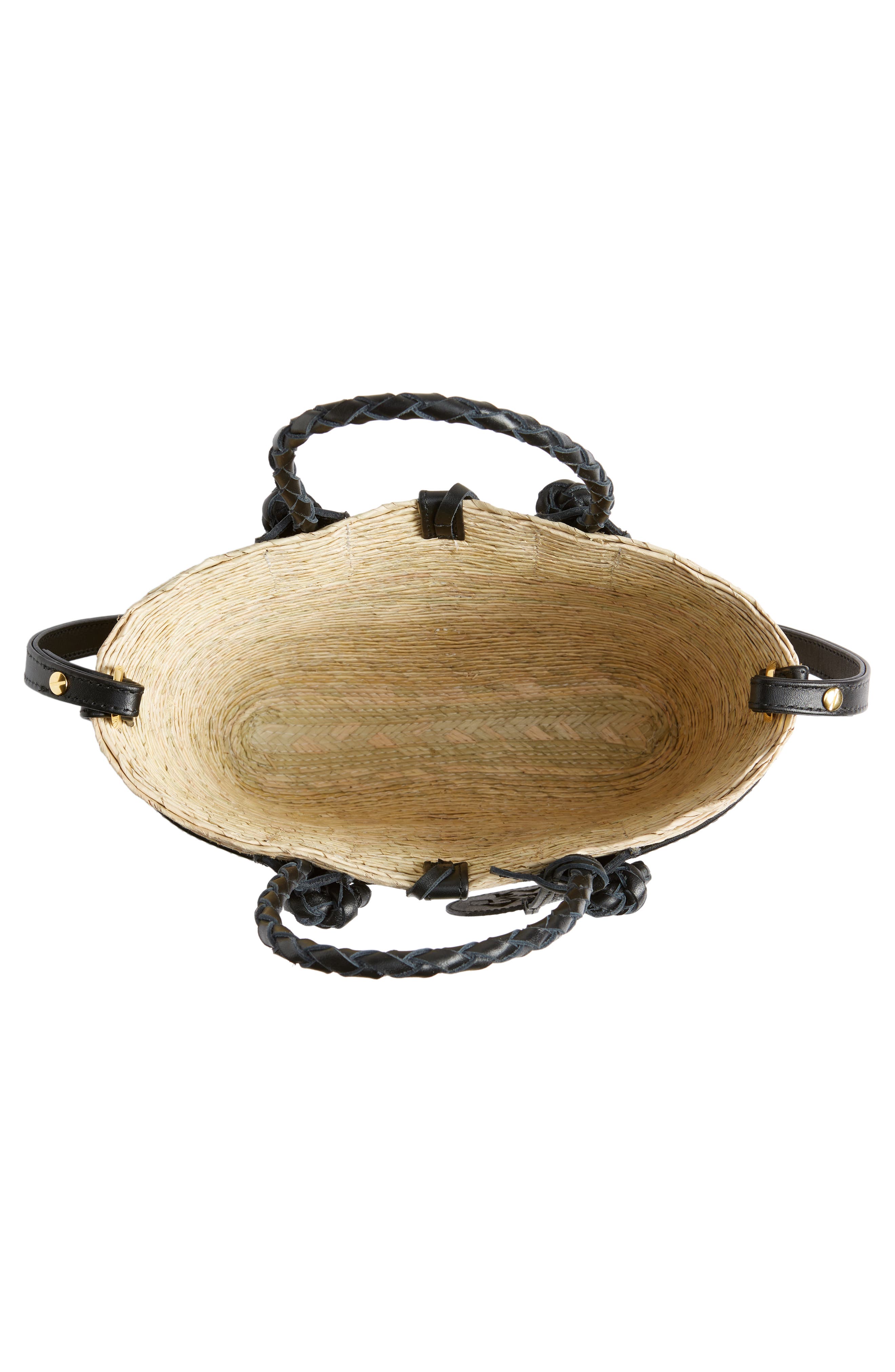 Altuzarra Mini Watermill Woven Palm Tote, Alternate, color, 