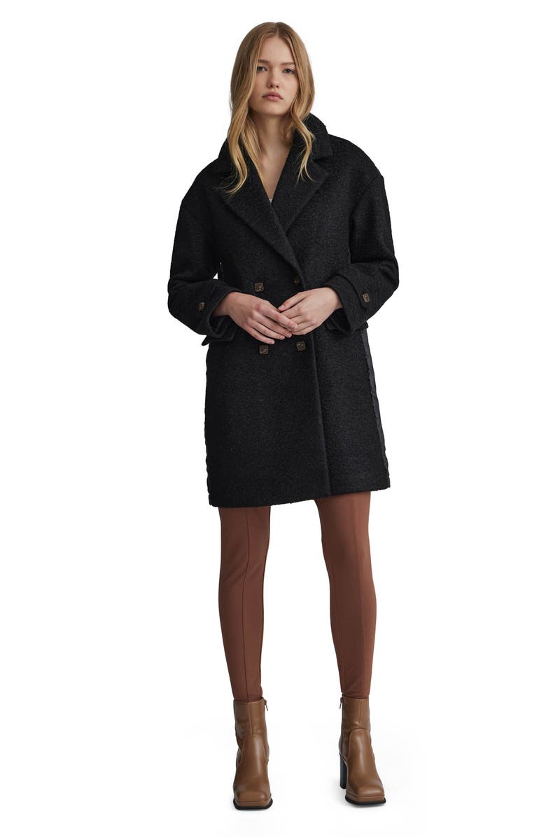 NVLT Mixed Media Coat, Alternate, color, Black