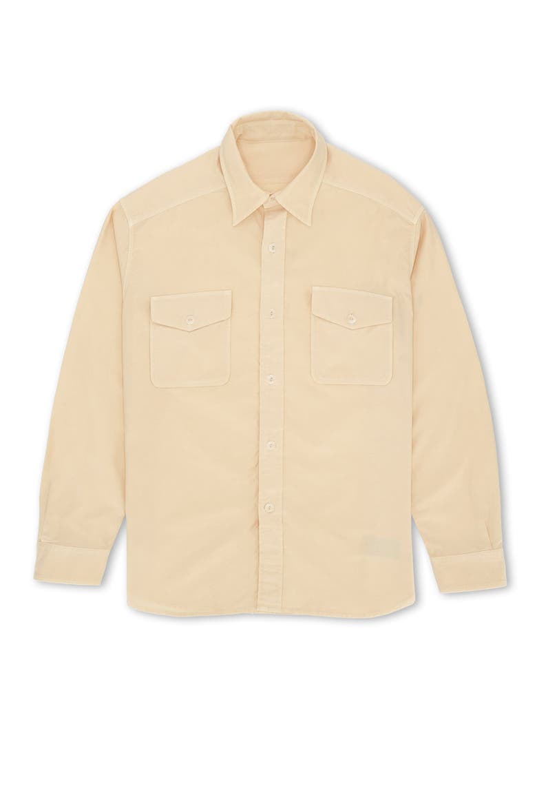 CPO Twill Cotton Overshirt, Main, color, MILK