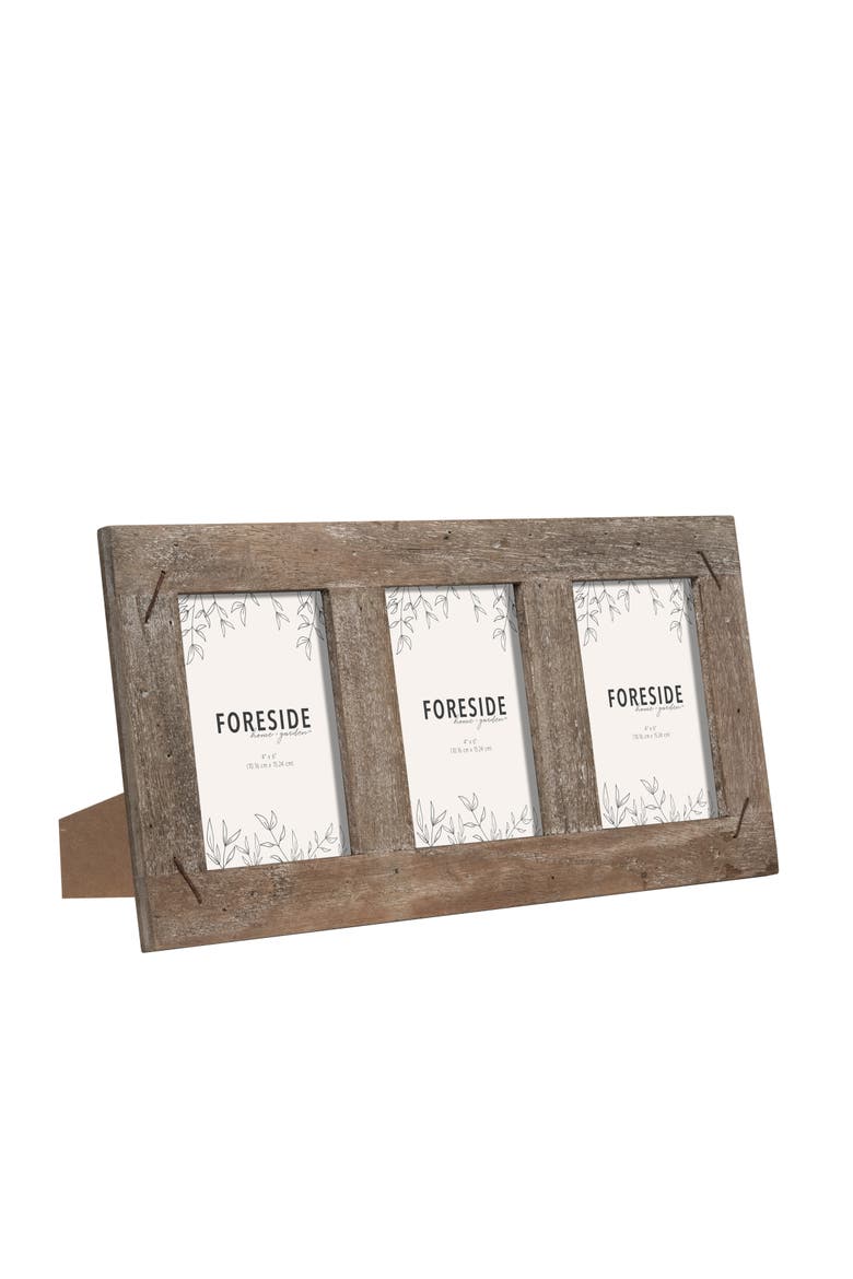 Single Photo Glass 4x6 Family & Friends Distressed Wood Picture Photo Frame, Alternate, color, Brown
