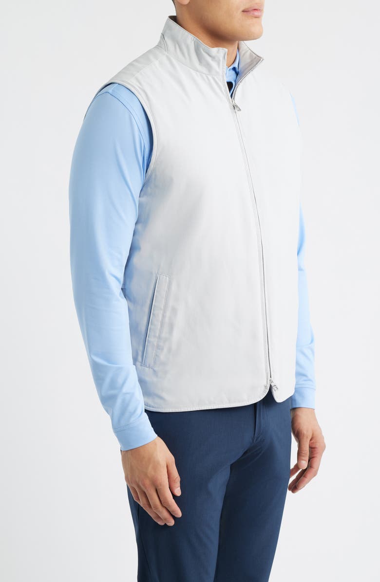 Peter Millar Bleecker Zip Vest, Alternate, color, British Grey