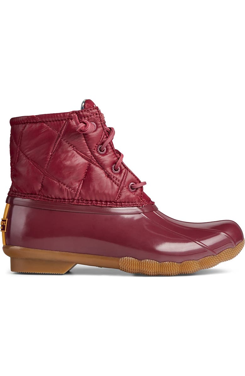 Sperry Saltwater Nylon Quilted Duck Boot, Alternate, color,