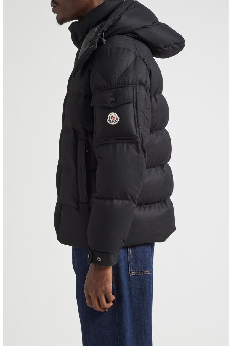 Vezere Down Puffer Jacket with Removable Hood, Alternate, color, BLACK