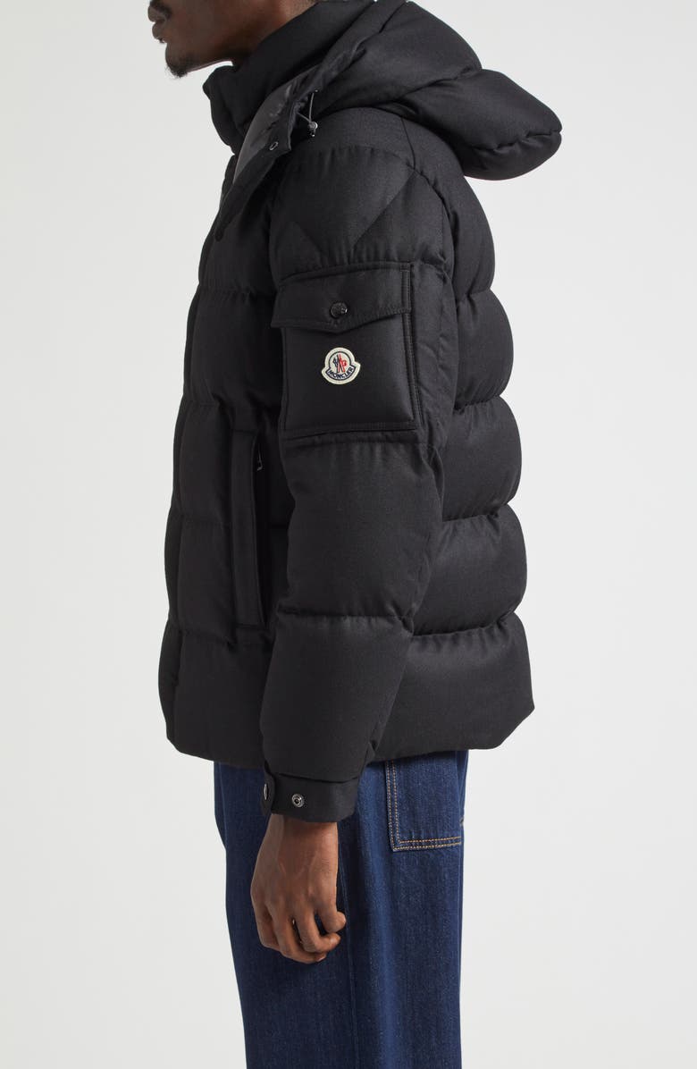 Moncler Vezere Down Puffer Jacket with Removable Hood, Alternate, color, Black