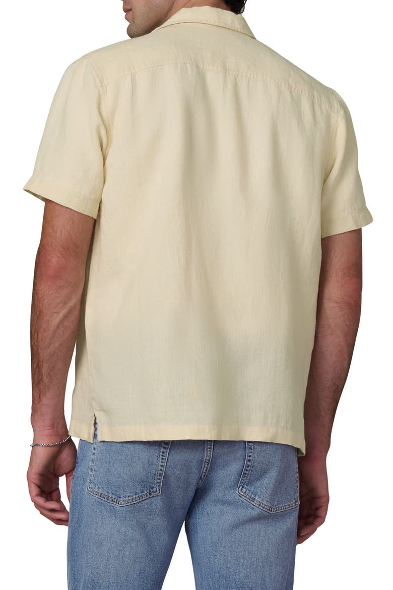 Slub Cotton Camp Shirt, Alternate, color, SUMMER SAND