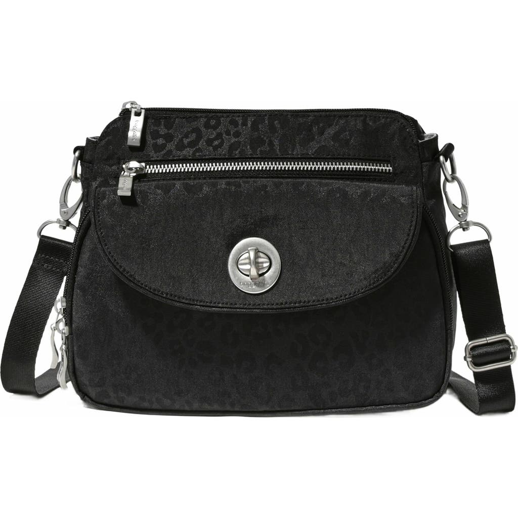 BAGGALLINI Calais Crossbody Bag in Black Cheetah Emboss  product